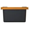 FISKARS® Aufbewahrungsbox mit Henkel Schwarz & Orange - Kunstharz