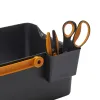 FISKARS® Aufbewahrungsbox mit Henkel Schwarz & Orange - Kunstharz