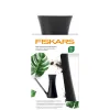 FISKARS® Designer Gießkanne Schwarz & Orange mit Wasserstandsanzeige 1,2 Liter - Kunstharz