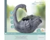 Fountains Lumineo Outdoorwasserspeiher Schwan Anthrazit solarbetrieben 41 cm - GRC