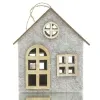 GASPER Deko-Haus Anhänger Grau-Beige meliert 12 cm - Filz & Holz