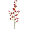 GASPER Orchidee Epidendrum Orange & Violett 100 cm - Kunstpflanzen