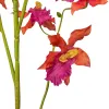 GASPER Orchidee Epidendrum Orange & Violett 100 cm - Kunstpflanzen