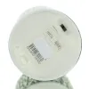 GASPER Glas Windlicht mit LED Zylinder STARS dunkelgrün Ø 8 cm Höhe 12 cm