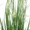 GASPER Gras mit weißen Blütenähren im grauen Melamintopf 75 cm - Kunstpflanzen