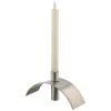 Gasper Kerzenhalter mit Bogen 20 cm x 6,5 cm x 9,5 cm - Aluminium