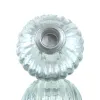 GASPER Mini Kugel-Kerzenhalter Glas,grau,Luster finish,8,4x8,2 cm