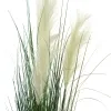 GASPER Pampasgras Weiß im schwarzen Topf 76 cm - Kunstpflanzen
