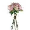 GASPER Rosenstrauß Rosa Töne & Creme 11 Stiele 36 cm - Kunstblumen