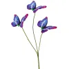 GASPER 3 Schmetterlinge am Stiel Lila 58 cm - Fantasie
