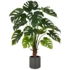 GASPER Split Philodendron, 100 cm, grün, im grauen Kunststofftopf 17,5x18cm mit Erde