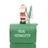 GASPER Weihnachtsbriefkasten American Art mit Weihnachtsmann Grün - Metall & Poly