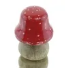 GASPER Weihnachtsdeko Mini-Fliegenpilz Rot & Weiß 5 cm - Holz