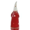 GASPER Weihnachtsmann Rot mit weißer Mütze stehend 15 cm - Keramik