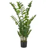 GASPER Zamifolia aus PEVA im Topf 110 cm, grün, Ø 17 x 14,5 cm