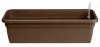 Geda Balkonkasten FLORA Braun mit Bewässerungseinsatz 99 cm - Kunststoff