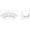 GEKA® Plus Wandschlauchhalter P 18,9 cm - Leichtmetall