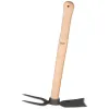 IDEAL-Doppelhäckchen mit 40 cm Buchenstiel - Hochwertiger Vergütungsstahl