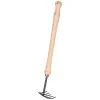 IDEAL-Handrechen mit 40 cm Buchenstiel - Hochwertiger Vergütungsstahl