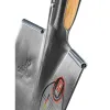 IDEAL-Spaten Premium Gärtner Form Doppelfederspaten mit Tritt Eschen-T-Stiel - Größe 2