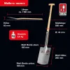 IDEAL-Rode- & Baumschulspaten mit Tritt und Eschen-T-Stiel 85 cm