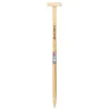 IDEAL-T-Stiel für IDEAL-Spaten gebogen, lackiert, mit Brennstempel 85 cm - Esche