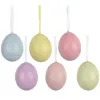Kaemingk Hühner-Ei zum Hängen - Mix-Box 6 Farben L: 14 cm W: 12,5 cm H: 5 cm - 6 Stück