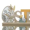 Kaemingk Osterdeko Aufsteller Schriftzug Ostern, Pastelltöne, Holz