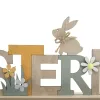 Kaemingk Osterdeko Aufsteller Schriftzug Ostern, Pastelltöne, Holz