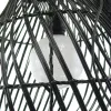 Kaemingk Solar Hängelampe Wicker 28-H36 cm schwarz