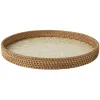 Kaemingk Tablett rund Ø 38 cm H: 4 cm - Rattan