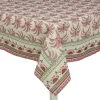 outdoor living Tischdecke Palmen Beige & Rot 140 x 250 cm - Polyester-Baumwolle