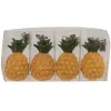 Kaemingk Tischdeckengewicht Ananas L: 14 cm W: 7 cm H: 3,7 cm - 4 Stück Polyresin
