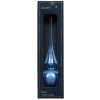 Weihnachtsbaumspitze Sky Blue glänzend Ø 6 cm 26 cm hoch - Glas