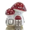 Kaemingk Weihnachtsdeko Fliegenpilzhaus Rot & Weiß - Terracotta