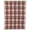 Weihnachtskuscheldecke kariert Mehrfarbig 1,3 x 1,7 Meter - Polyester