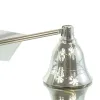 Kerzenlöscher Silberfarben aus Metall 25 cm