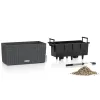 LECHUZA® Blumenkasten BALCONERA Cottage 40 Granit All-in-One