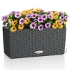 LECHUZA® Blumenkasten BALCONERA Cottage 40 Granit All-in-One