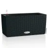 LECHUZA® Blumenkasten BALCONERA Cottage 40 Graphitschwarz All-in-One