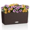 LECHUZA® Blumenkasten BALCONERA Cottage 40 Mokka All-in-One