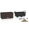 LECHUZA® Blumenkasten BALCONERA Cottage 40 Mokka All-in-One