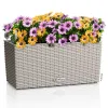 LECHUZA® Blumenkasten BALCONERA Cottage 40 Sandbraun All-in-One