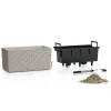 LECHUZA® Blumenkasten BALCONERA Cottage 40 Sandbraun All-in-One