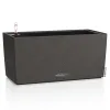 LECHUZA® Blumenkasten BALCONERA Stone 40 Graphitschwarz All-in-One