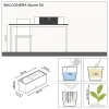 LECHUZA® Blumenkasten BALCONERA Stone 50 Sandbeige All-in-One