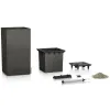 LECHUZA® CANTO Stone 40 Säule, All-in-One, graphitschwarz