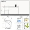 LECHUZA® Orchideentopf ORCHIDEA Weiß matt All-in-One
