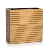 LECHUZA® PALO Natural Wood 80 wide high - Komplettset FSC 100 % Eukalyptus grandis