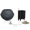 LECHUZA® Pflanzenampeln BOLA Color 23 Schiefergrau All-in-One